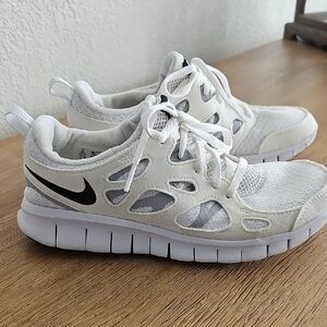 Nike Kids White and Black Sneakers